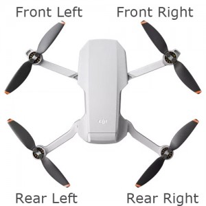 DJI Mavic Mini 2 Arm with Motor Replacement - Single Arm with Motor