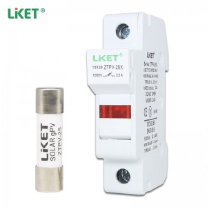 LIKET Solar PV Fuse Holder 1P with LED 10x38mm DC1000V with 20A Fuse 