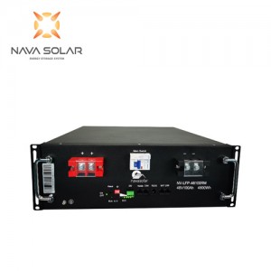 NavaSolar 48V 100Ah LiFePO4 4.8kWh RM Battery with BMS