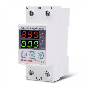 SINOTIMER Adjustable Over-Voltage Under-Voltage Protector 230V 63A SVP-916