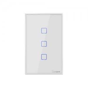 Sonoff Smart Light Switch WiFi RF433 T2US3C 3 Gang White