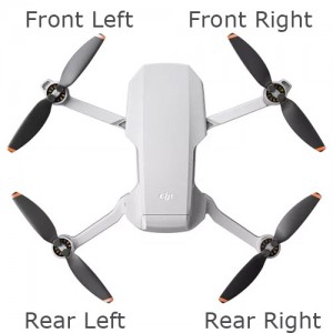 DJI Mini SE Arm with Motor Replacement - Single Arm with Motor