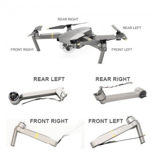 DJI Mavic Pro Platinum Arm with Motor Replacement - Single Arm with Motor