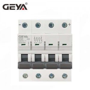 GEYA Solar PV DC Circuit Breaker 1000V 63A 4P GYM9-DC 63A