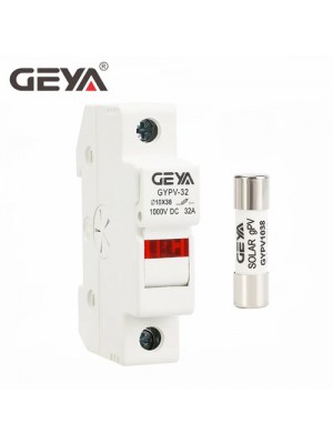 GEYA Solar PV Fuse Holder 1P with LED 10x38mm DC1000V with 15A Fuse GYPV-32